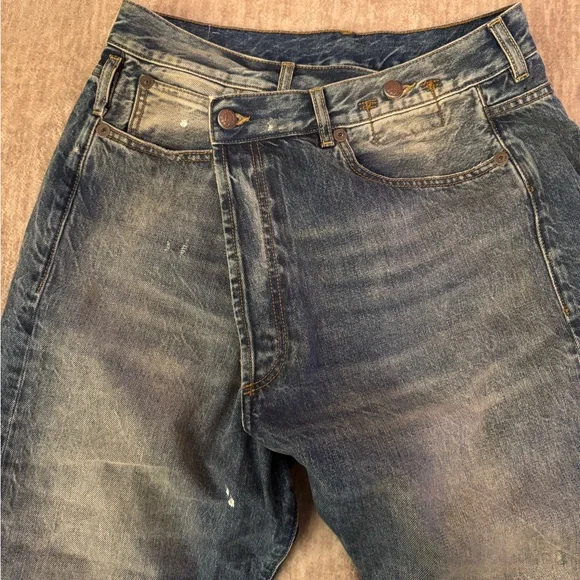 R13 crossover boyfriend jeans in Jasper - Picture 10 of 13